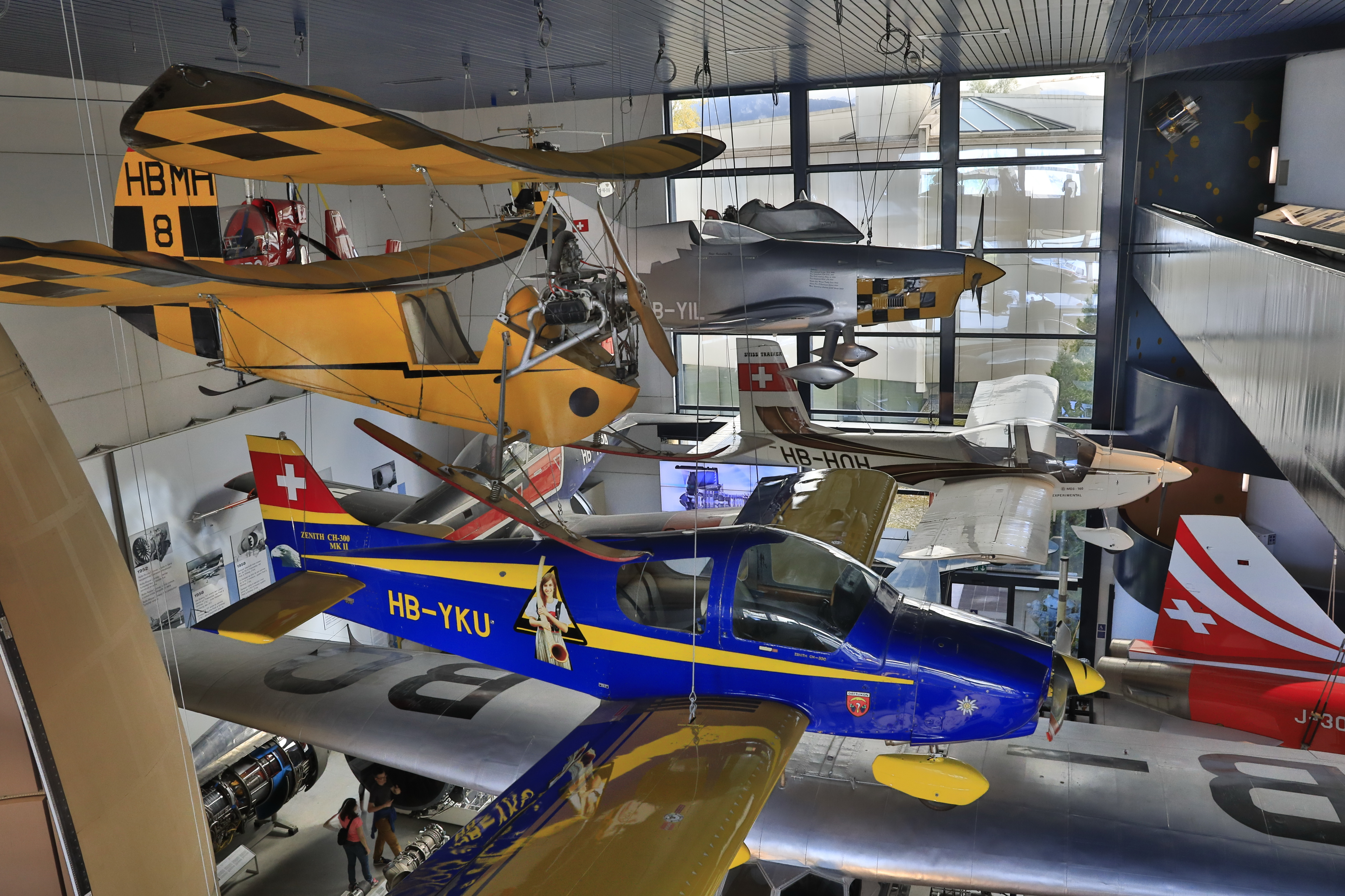 Flieger im Verkehrshaus Luzern