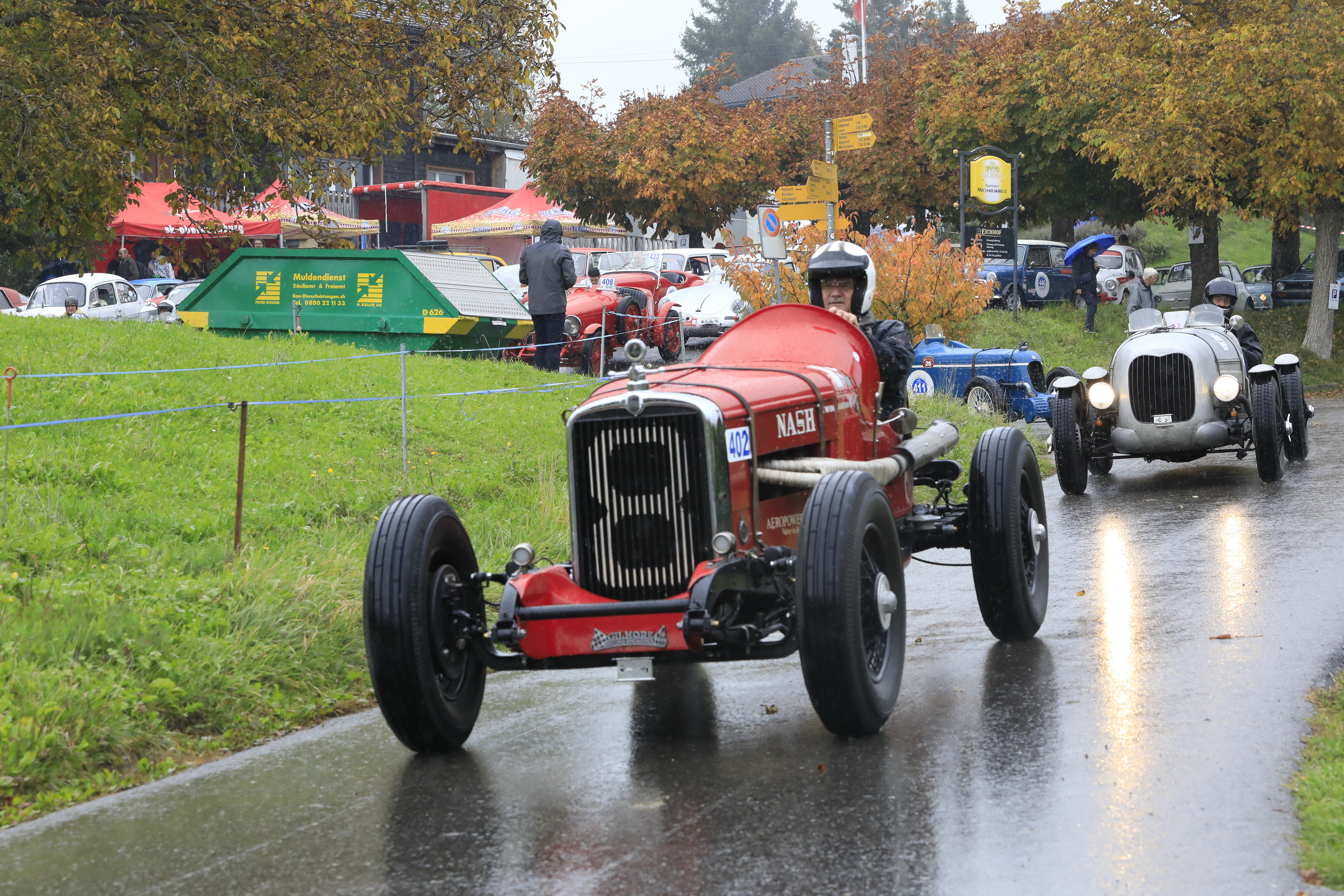 Rennen im Regen