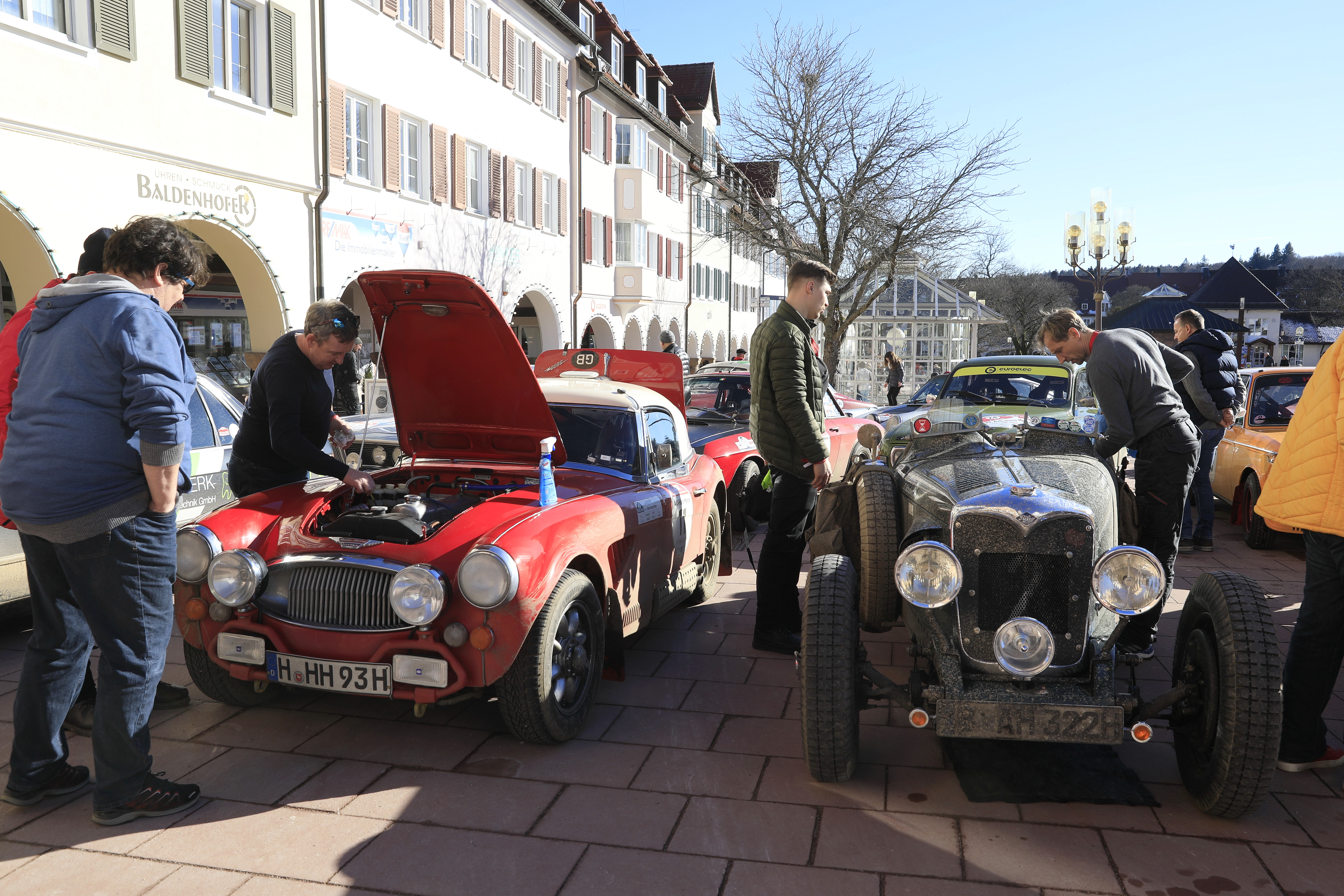 Blick auf Oldtimer Technik