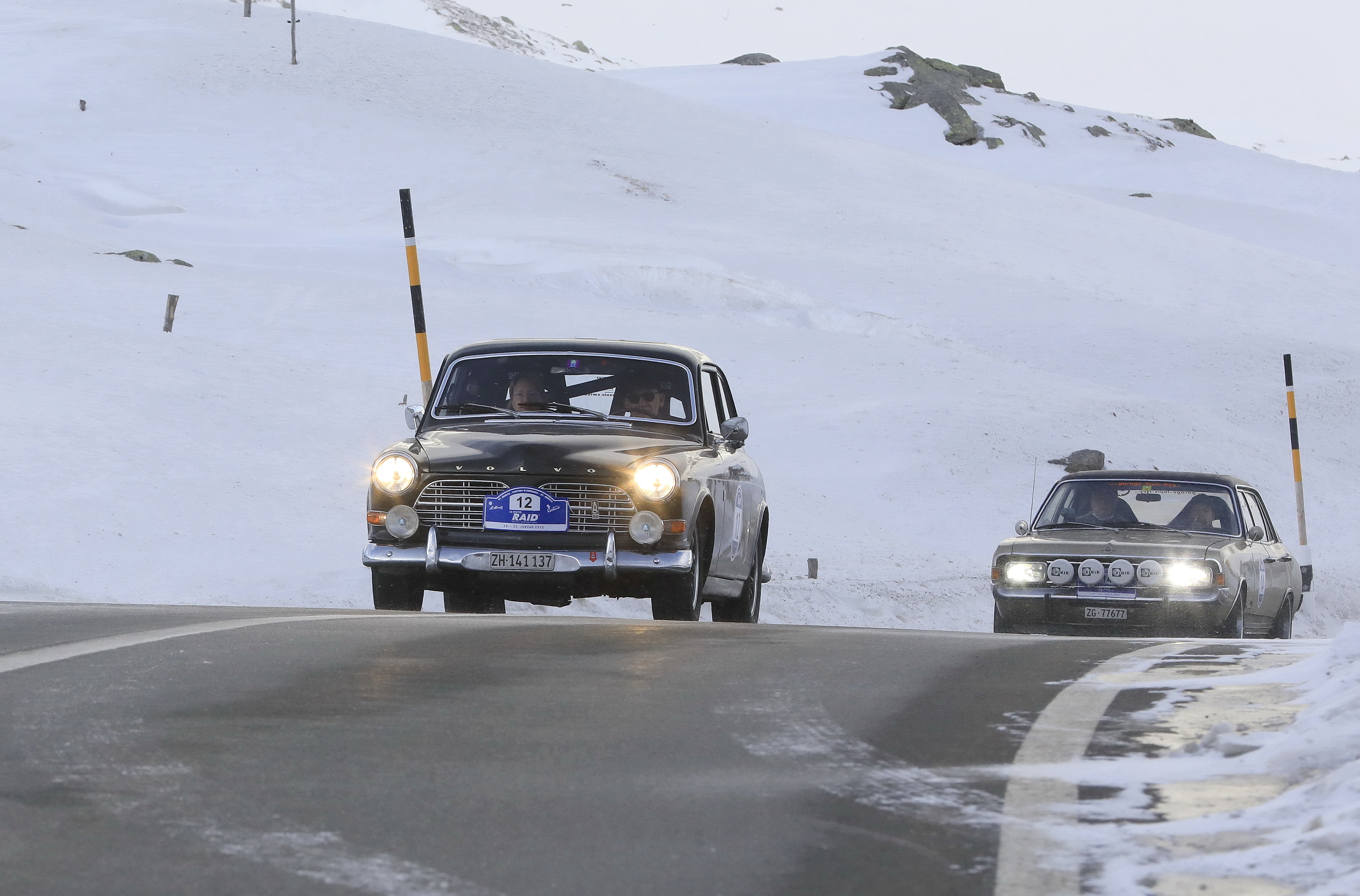 Oldtimer im Schnee