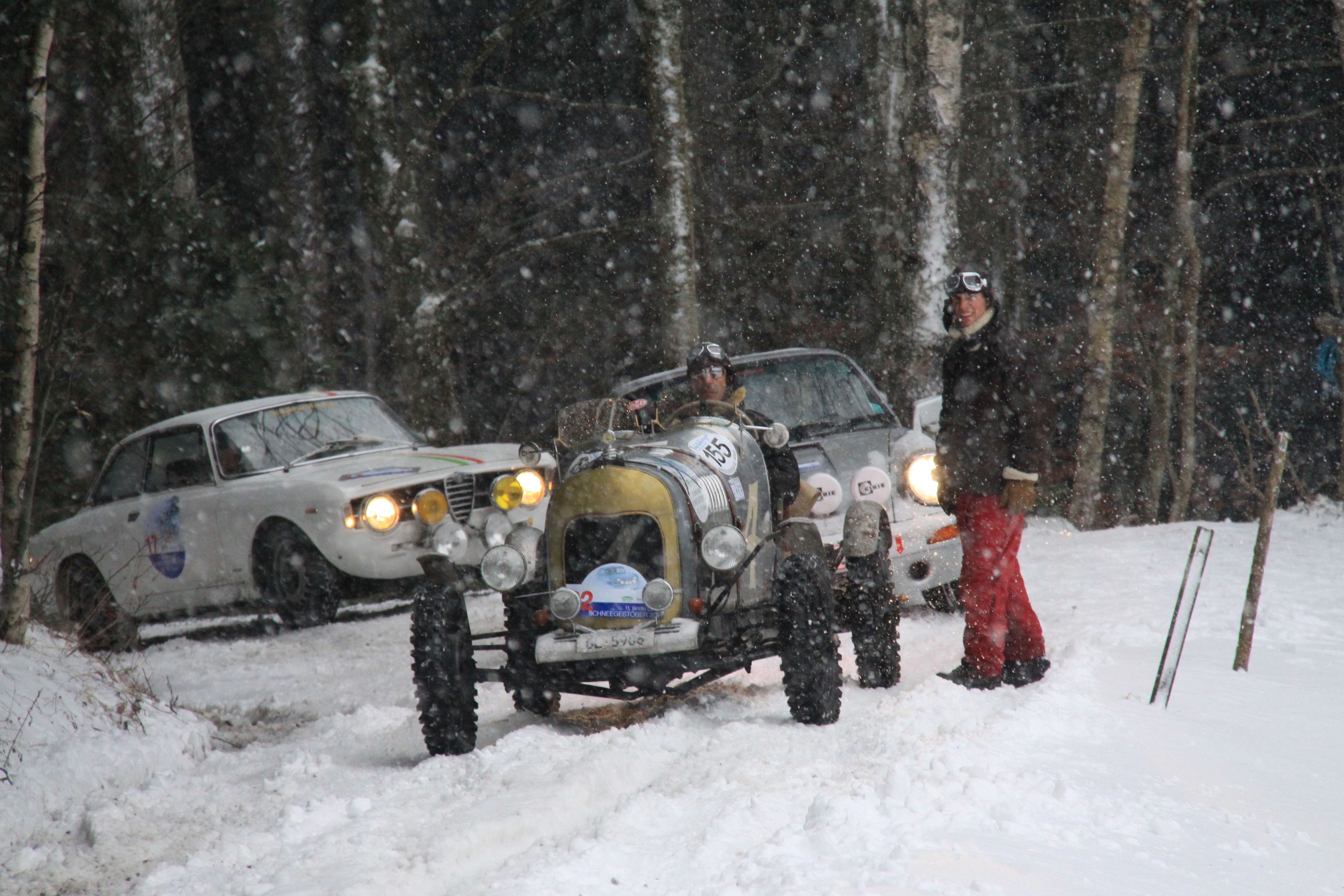 Schneegestöber Rallye